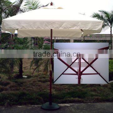 Square promotional Metal garden umbrella