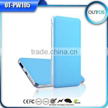 High-end Gift Power Bank Leather Design 8000mah For Samsung iphone