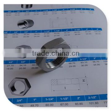 Customized!! 304 ss grade 5/8" G female thread hex back nut