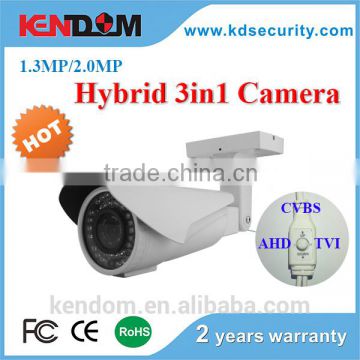 Security Camera for Outdoor Hybrid Camera 3 in 1 AHD/TVI/CVBS more stable than 4 in 1 Mode CCTV Camera with DVR