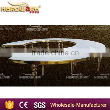 Half Moon Mdf Table,white Mdf Top Wedding Table photo-5