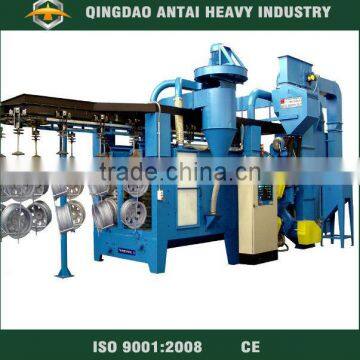 Automatic hanger type sandblasting machine