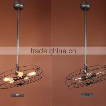 Fan chandelier E27*5 blubs suspension lighting Vintage chandelier loving room chandelier high quality pendent lamps for hotel