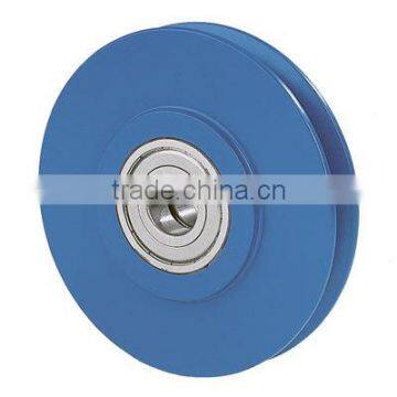 42-0051 pulley wheels for sale lifting rubber roller cheap motor sliding door hanging conveyor nylon small plastic pulleys