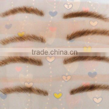 100%human hair hand-tied eyebrow wholesale price