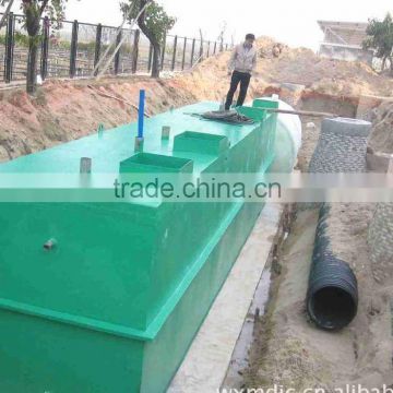 Buried integrated wastewater treatment system plant