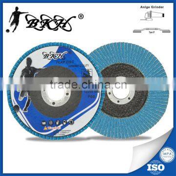 T27 5" 125x22mm Grit 40 zirconia alumina flap disc