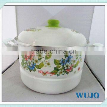 enamel steamer pot