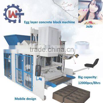 2015 China Block Machinery Newest WT10-15 movable concrete block machine