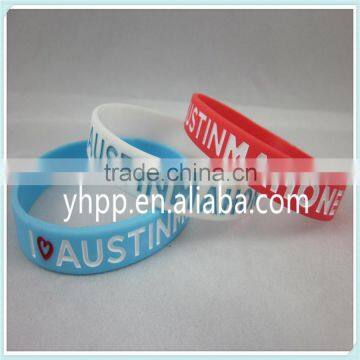 Custom I Love Austin Mahone Silicone Wristband Bracelet