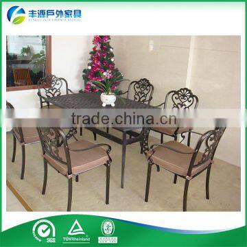 2015 Fashionable Cast Aluminum Coffee Table, Dining Table Set, Leisure Furniture