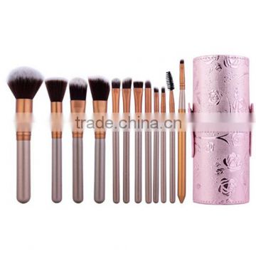 12pcs Protable Cylinder Cosmetic brush Makeup Brush Set For Beauty