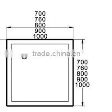 North America and AUS Market UPC/cUPC Certified 800x800 Acrylic Shower Tray, Square Acrylic Shower Base, Tray photo-3