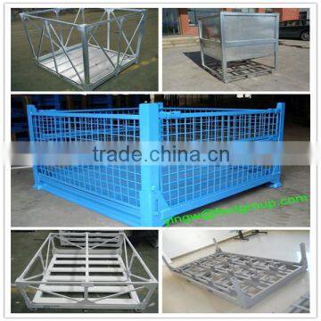 High Quality wire mesh pallet cage/steel mesh storage cages/storage rack