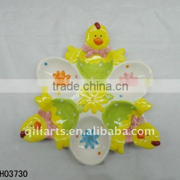 Easter chicken porcelain gift plate