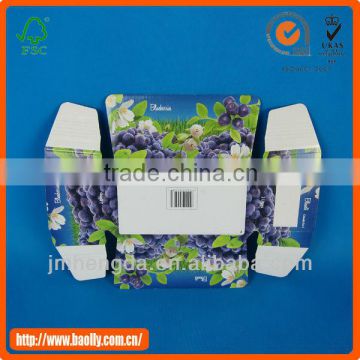 Custom new design popular glossy paper box packing