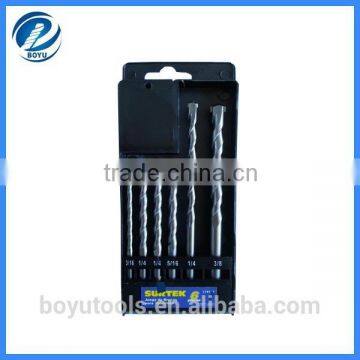 6pcs SDS Hammer Drill Bit Set 40Cr Steel Body