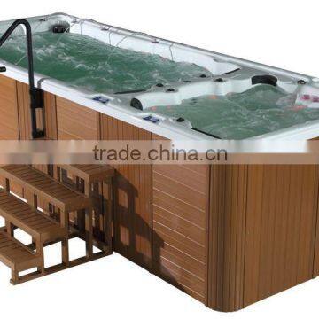 CE/CB/SAA Approved Swim Spa Hot Tub With 12mm Thick Strong Body for Family Party