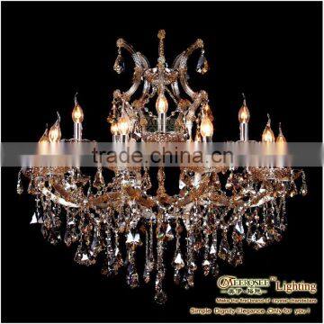 2013 Hotel Single Hanging Lighting, Amber Crystal Lighting Leds Lamp Chandelier Fixture MDS40-L10+5