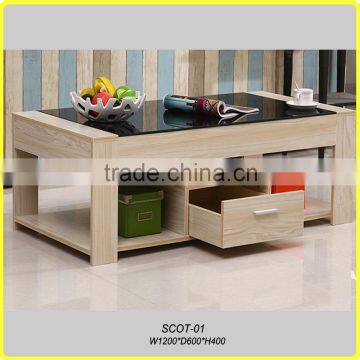 Hot sale modern coffee table /tempered glass coffee table