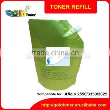 High quality bulk toner compatible for ricoh MP2550 copier machine