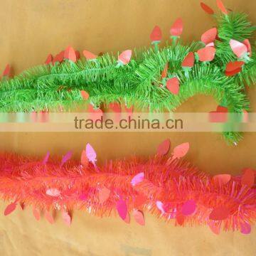 PET wire thin strips and carrot plastic New Spring garland