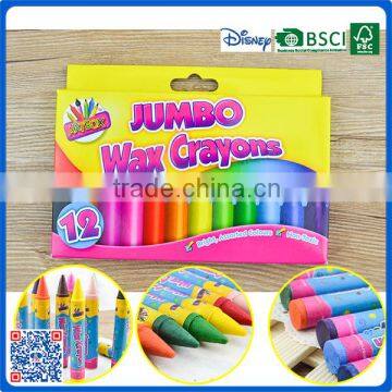 2016 hot sales jumbo crayon in box for school stationery