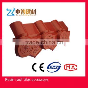 Synthetic resin roof tiles accessories