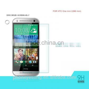 Factory price mobile phone Tempered Glass Screen protector/film for HTC One mini 2(M8 mini)