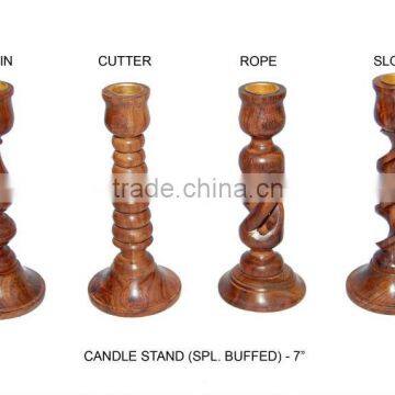 Wooden Handicraft - Candle Stand