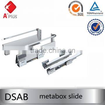 DSAB soft closing heavy duty metalbox drawer slide