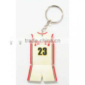 World cup promotion T-shirt shape keychain basketball team jersey keychain