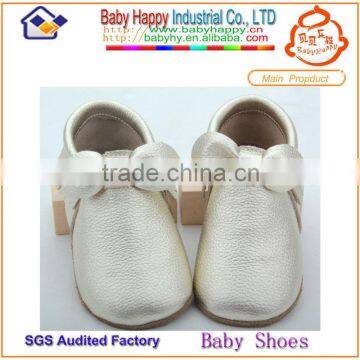 new design leather wholesale moccasins baby shoes girl