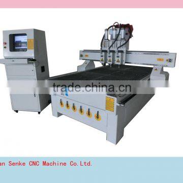 New year promotion price cnc router machine with aircooling system for wood door/wood cabinet wood machinery
