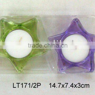 LT171/2P glass candle holder