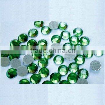 Korean AA lead free green rhinestone hot fix strass cristal