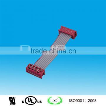 6 Pin Red IDC Connector Flat Cable