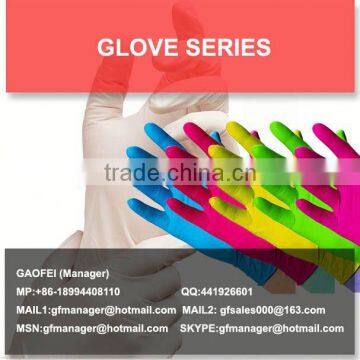 industrial latex rubber hand gloves