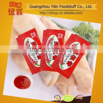 6g hot chili sauce sachet mini package OEM product