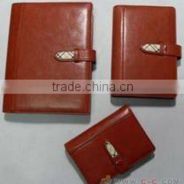 Hotsale leather cover promotional note book