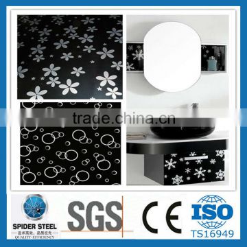 etching black back stainless steel decorative sheet