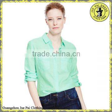 Custom Women Shirt Factory/Blank Office Casaul Women Shirt