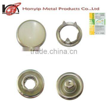 18L or 11.5mm Fashion Custom Print Metal Snap Button With Pearl