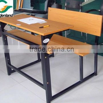 Double seat school table with bench