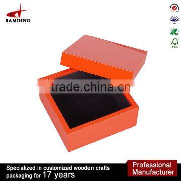 Luxury velvet handmade jewelry box with custom logo