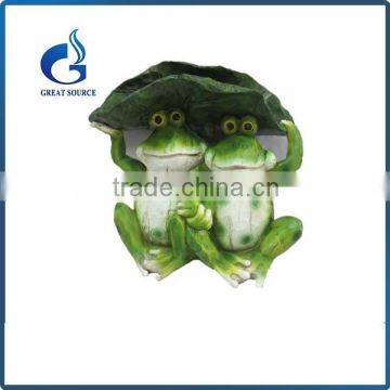 Newest painted resin garden frog decorative