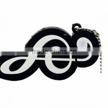 music note plastic usb flash drive