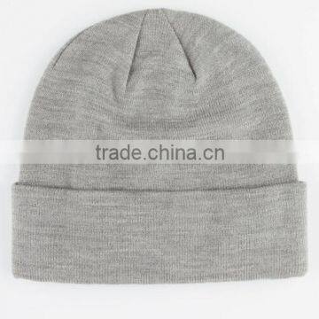 Fashion Custom Knitted Acrylic Winter Beanie Plain Blank Toque Beanie Hat