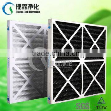 Hot sales foldaway activated carbon fibre conditioning system pleated pre filter