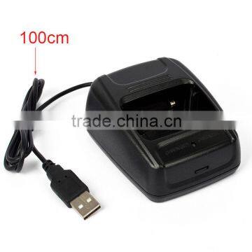 DC5V-500mA Desktop Li-ion USB Battery Charger For BaoFeng BF- 888S Walkie Talkie photo-2